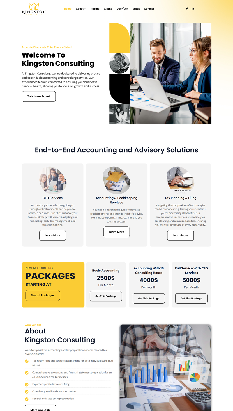 Kingston Consulting — Financial Advisory & Accounting Site