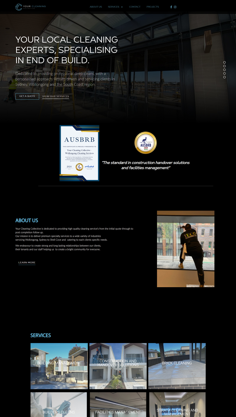 Your Cleaning — End-of-Build & Construction Cleaning Site